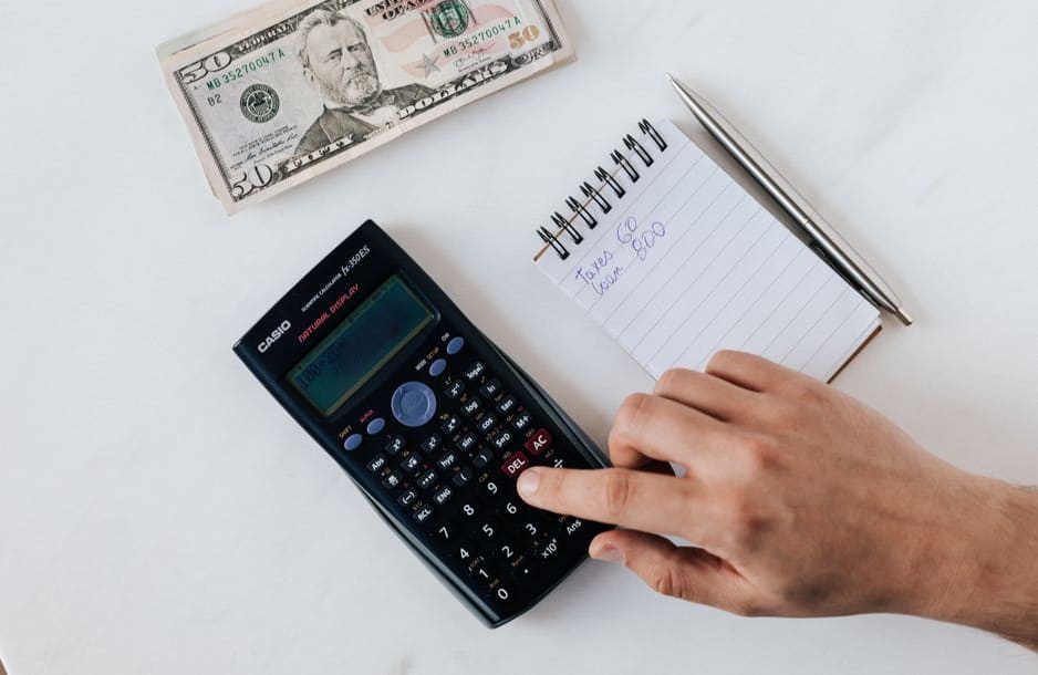 Expense categories screen for a freelance photographer